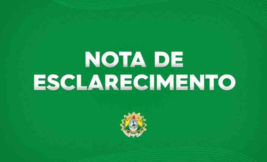 Nota de esclarecimento sobre suposto crime envolvendo funcionário de escola em Senador 